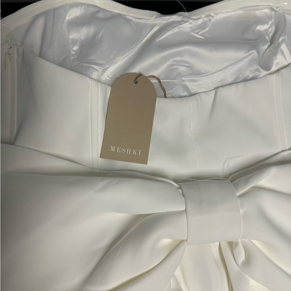 Meshki Meredith Strapless Bow Mini Dress NWT - Picture 6 of 8